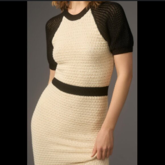 Brand New Daily Practice by Anthropologie Smocked Sweater Midi Dress - Picture 2 of 6